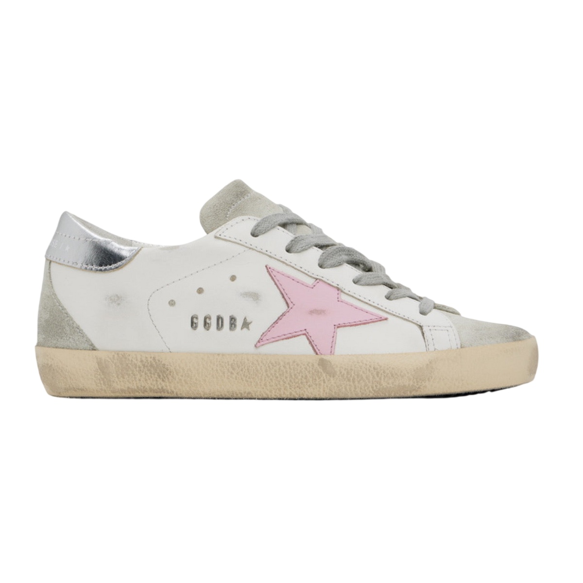 Golden Goose Super-Star 'White / Orchid Pink'