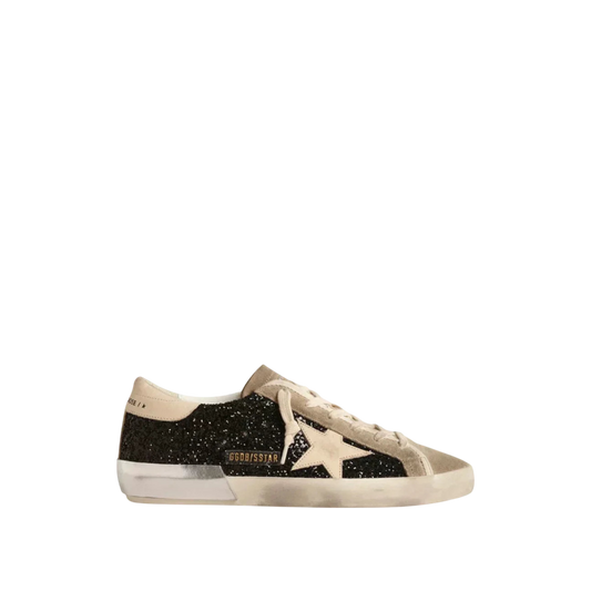 Golden Goose Super-Star 'Black Glitter / Cream'