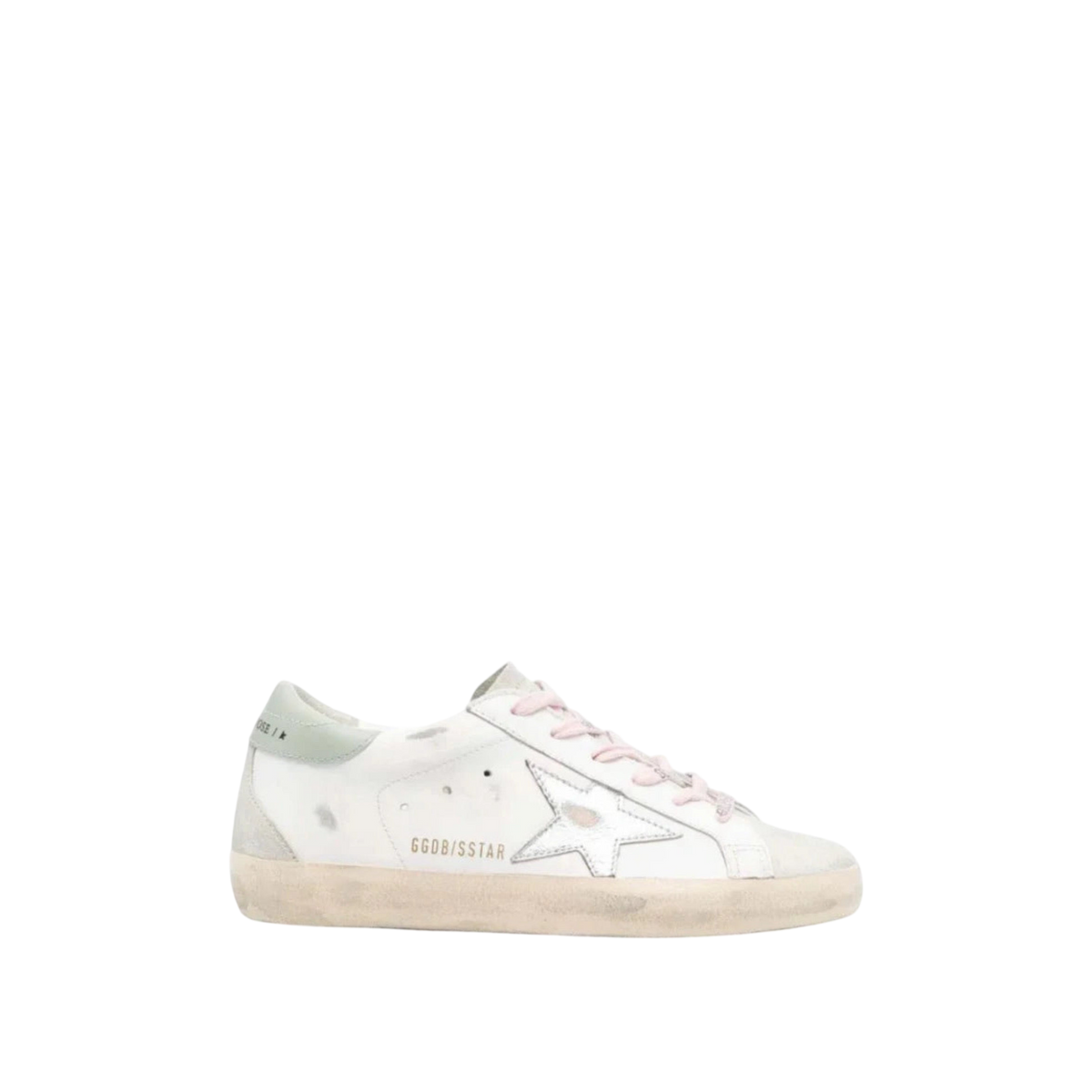 Golden Goose Super-Star 'White / Silver / Aqua'