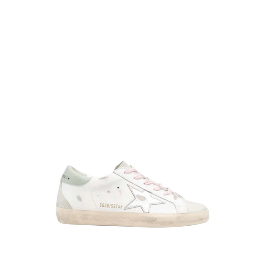 Golden Goose Super-Star 'White / Silver / Aqua'