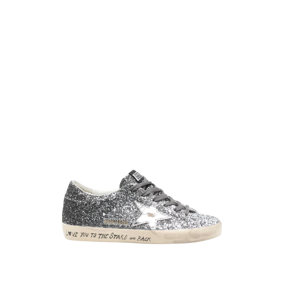Golden Goose Super-Star 'Silver Glitter / White'