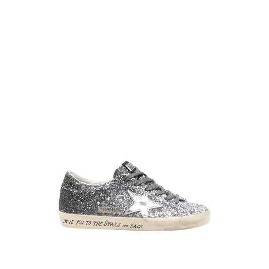 Golden Goose Super-Star 'Silver Glitter / White'
