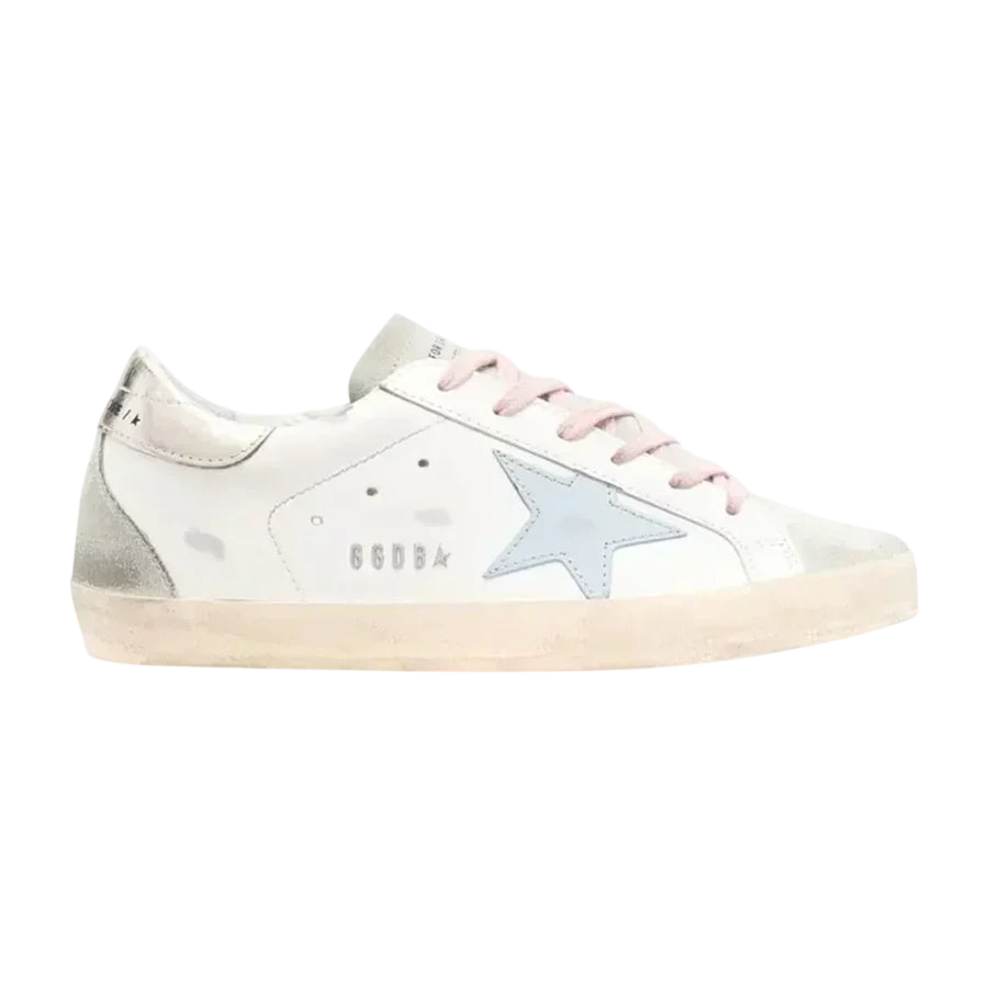 Golden Goose Super-Star 'White / Silver / Ice Blue'