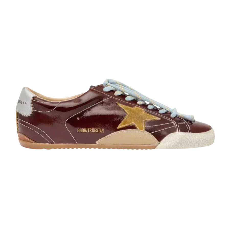 Golden Goose True-Star 'Burgundy Naplak / Gold'