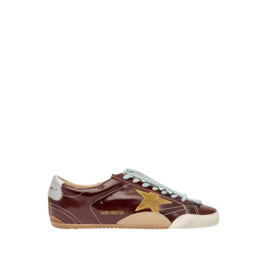 Golden Goose True-Star 'Burgundy Naplak / Gold'