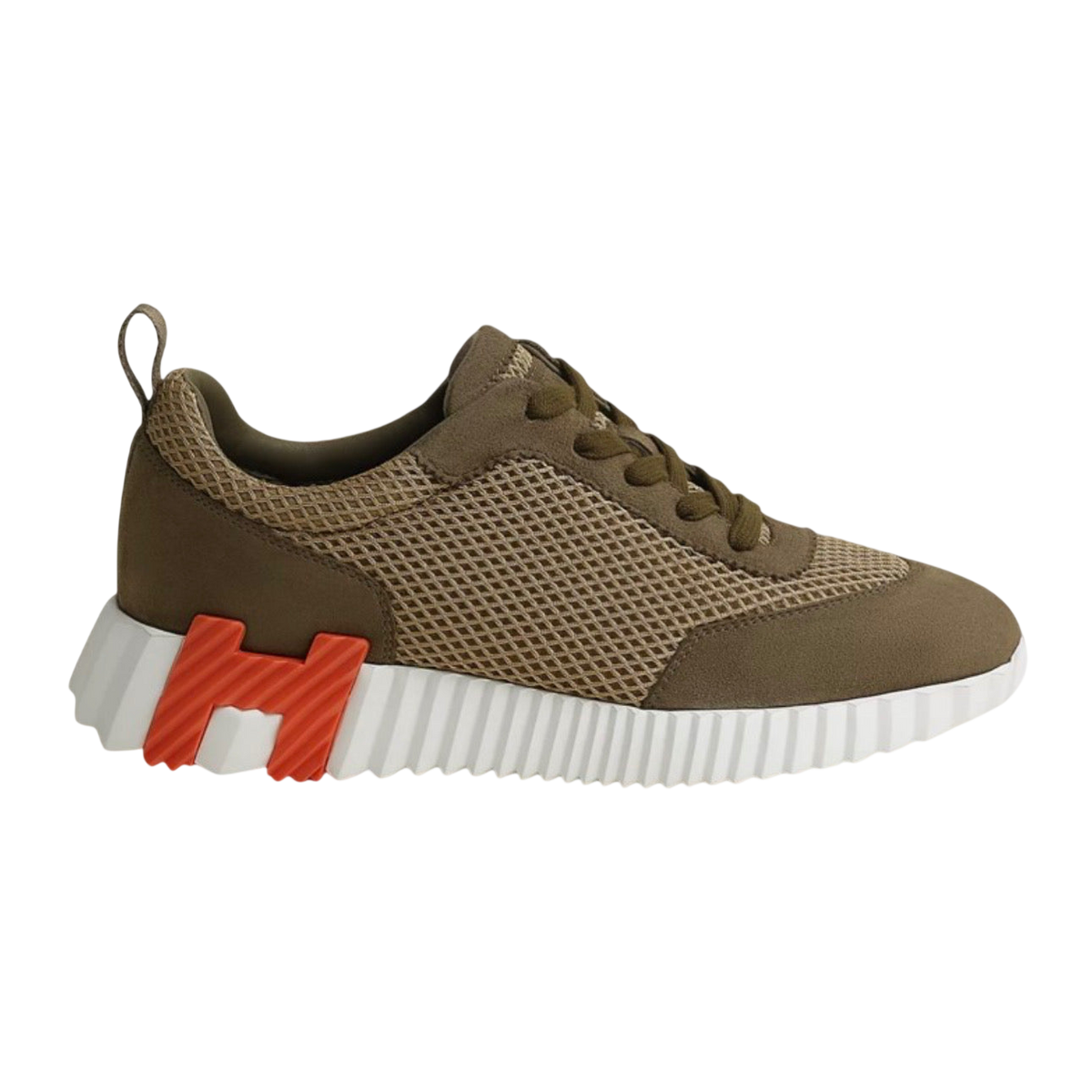 Hermès Bouncing 'Blanc / Vert Toundra'