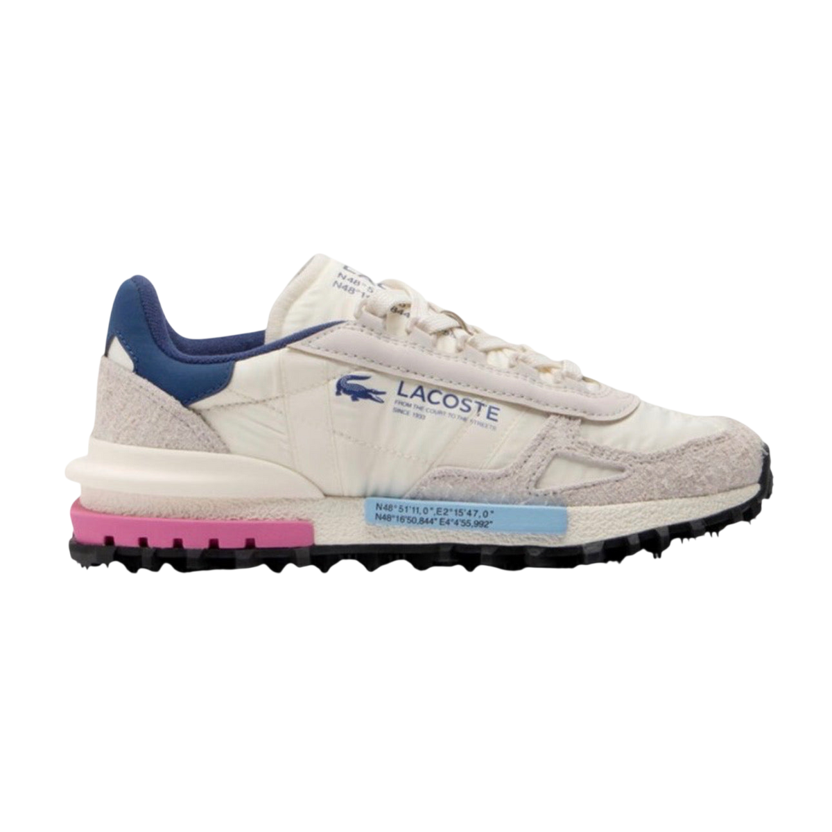 Lacoste Elite Active 'Off White / Navy / Pink'
