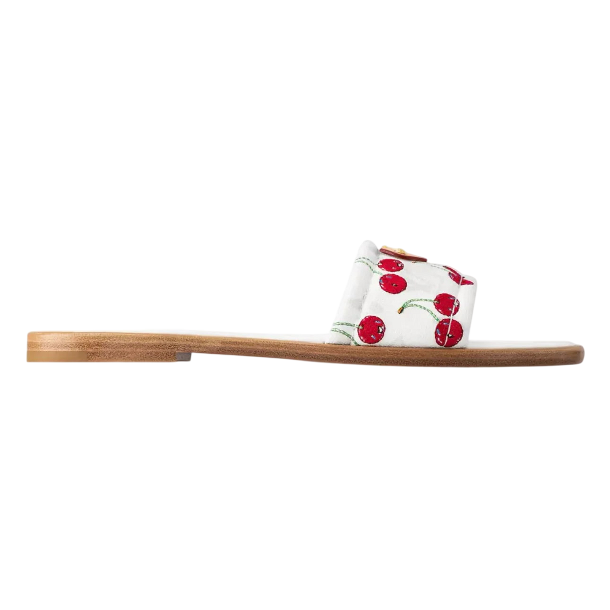 Takashi Murakami x Louis Vuitton Cherry Lily Flat Mule 'White'