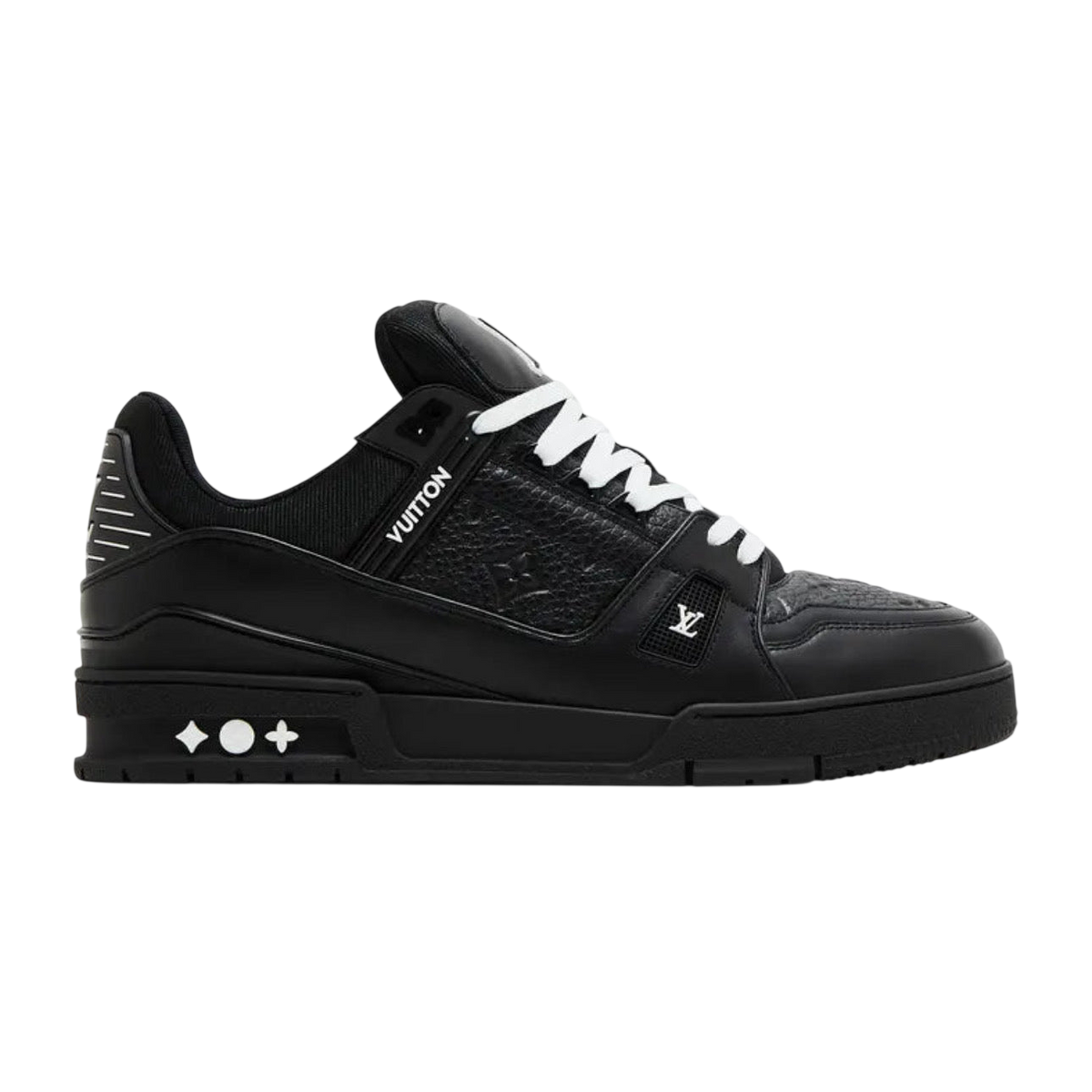 Louis Vuitton LV Trainer 'Embossed Monogram' 'Black'