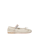 Miu Miu Woven Nappa Ballerina 'Cream'