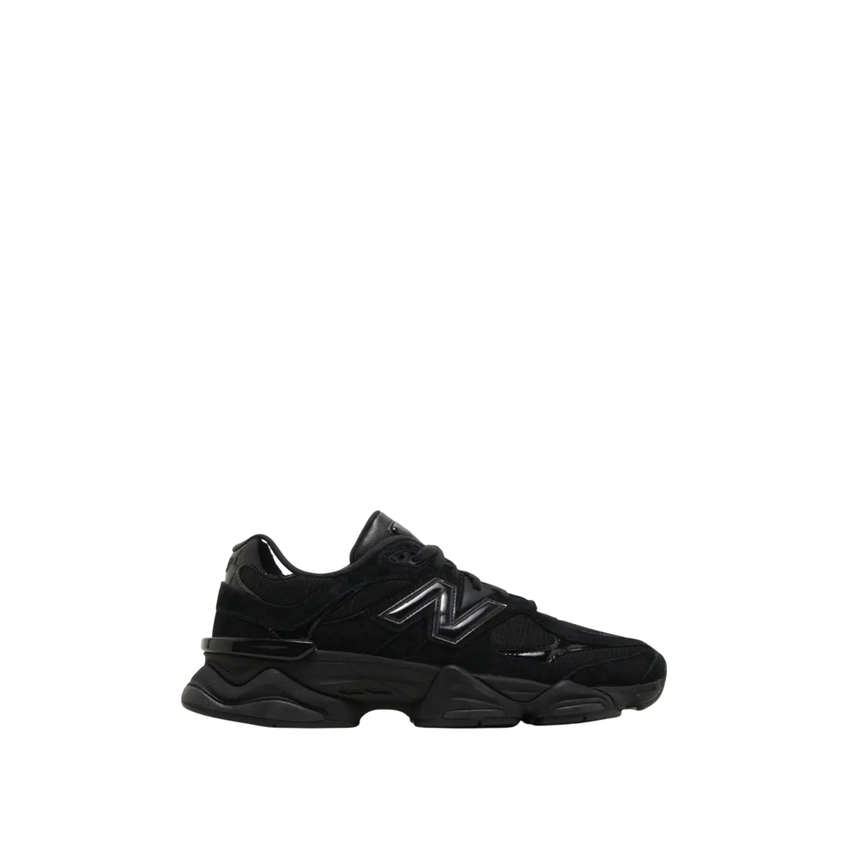 New Balance 9060 'Triple Black' Suede Patent