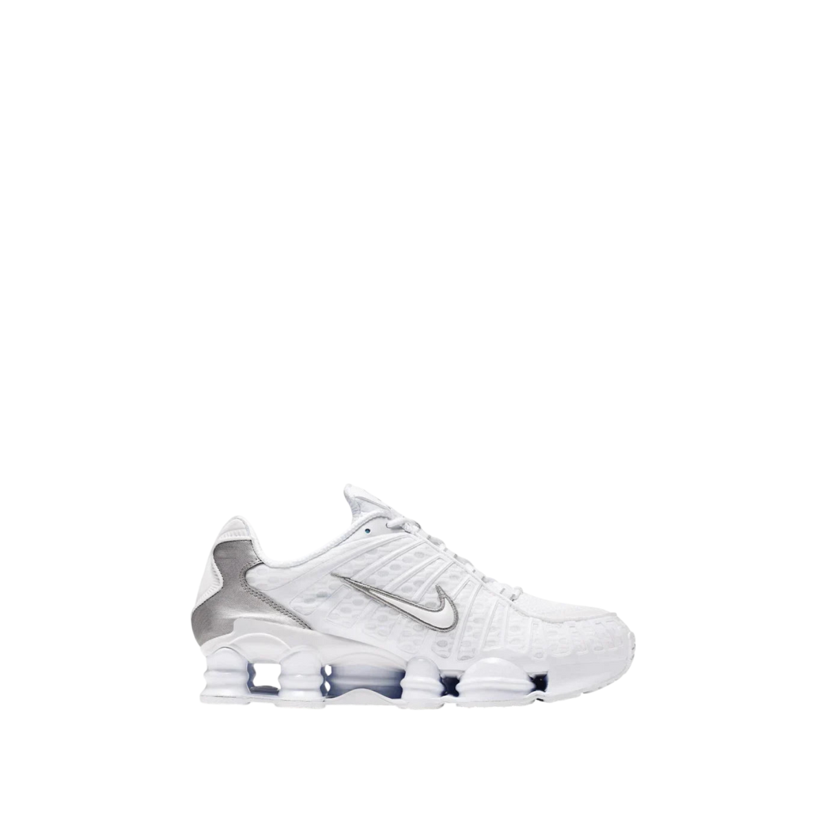 Nike Shox TL 'White / Metallic Silver / Max Orange'