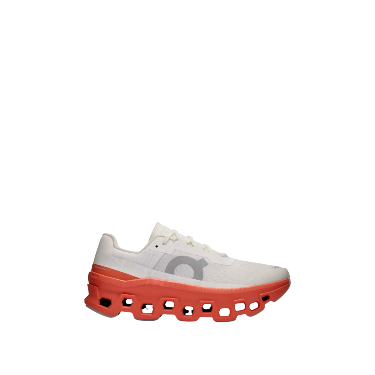 On Cloudmonster 'White / Flame'