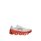 On Cloudmonster 'White / Flame'
