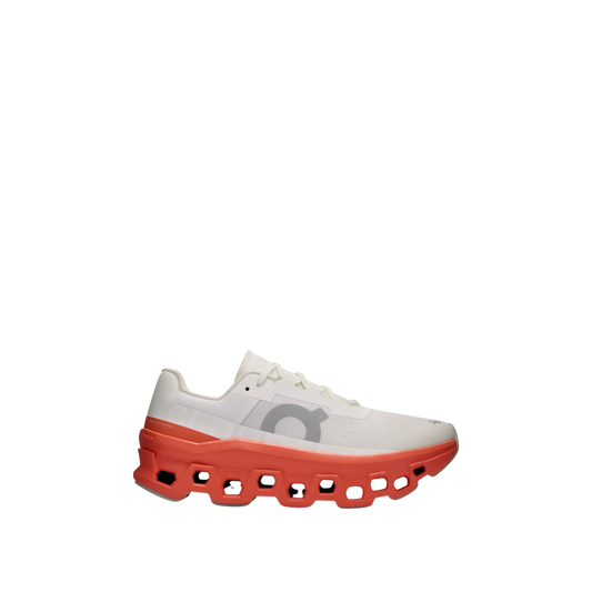 On Cloudmonster 'White / Flame'