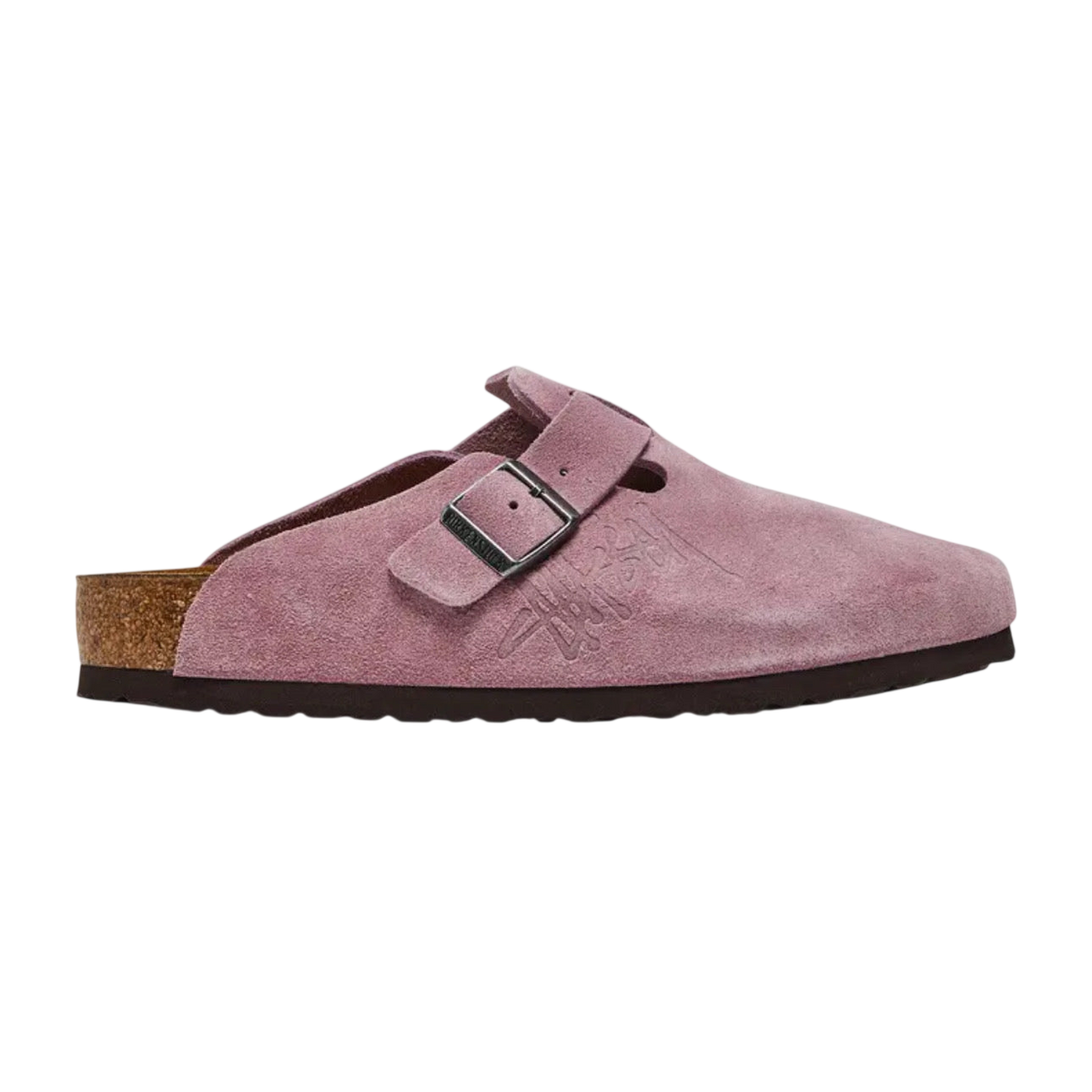 Stüssy x Birkenstock Boston Shaggy 'Dusty Pink'