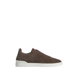 Zegna Triple Stitch Suede 'Brown'