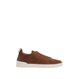 Zegna Triple Stitch Suede 'Light Brown'