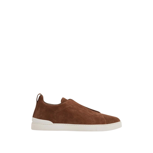 Zegna Triple Stitch Suede 'Light Brown'