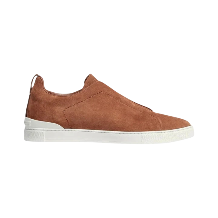 Zegna Triple Stitch Suede 'Tobacco'